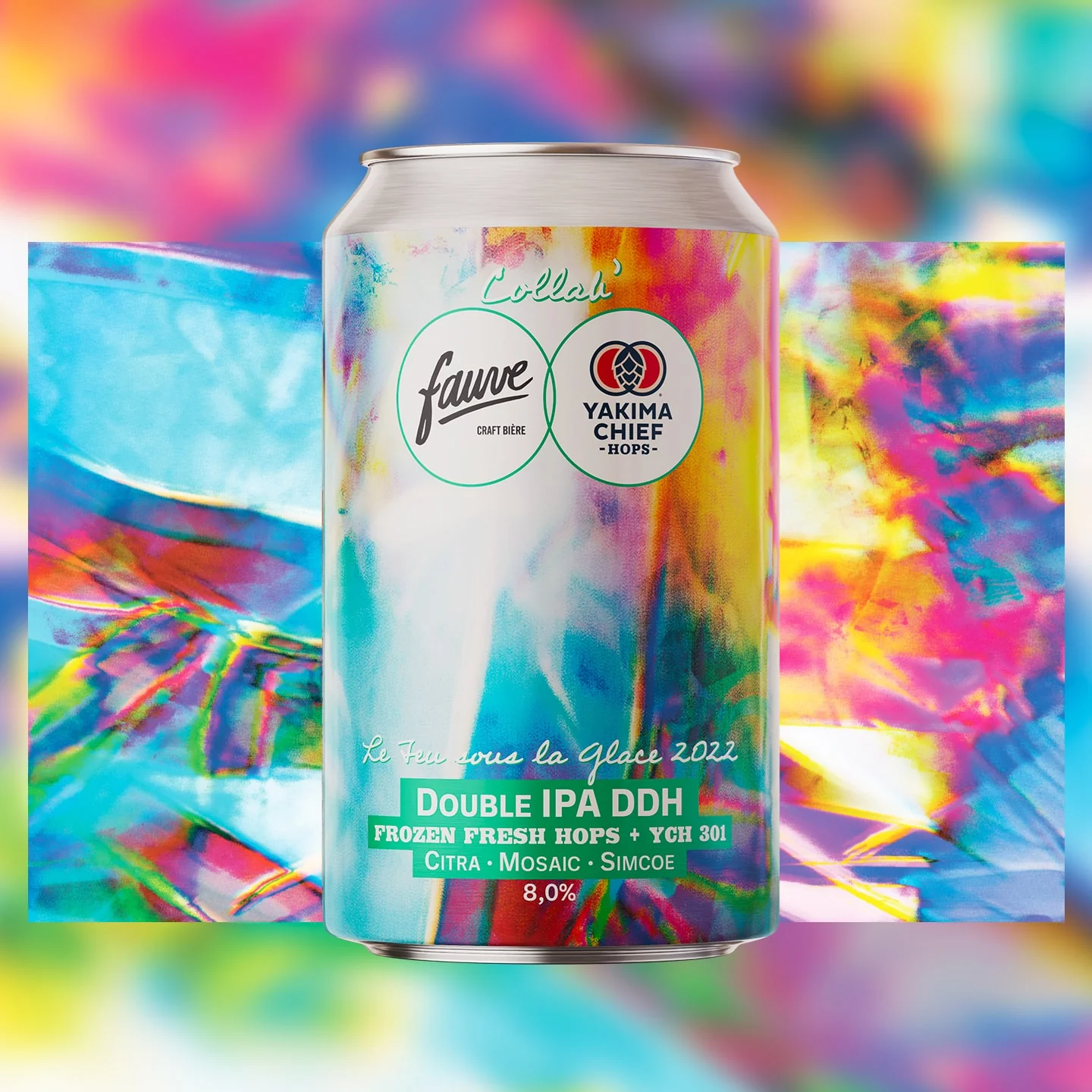 Le Feu Sous la Glace - DIPA DDH Frozen Fresh Hops YCH 301 Citra Mosaic Simcoe 33cL - Image 3